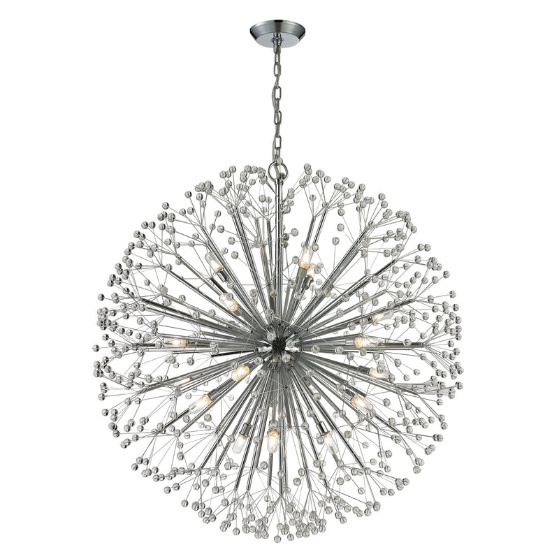 Starburst Sputnik Chandelier in Chrome Finish - BlueJay Avenue