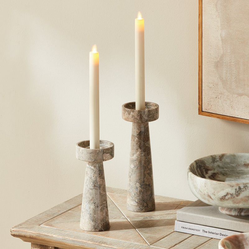 Terrene Candle Stands, Set of 2 - BlueJay Avenue