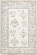 Thistle Cream Modern Farmhouse Style Floral Washable Rug - BlueJay Avenue