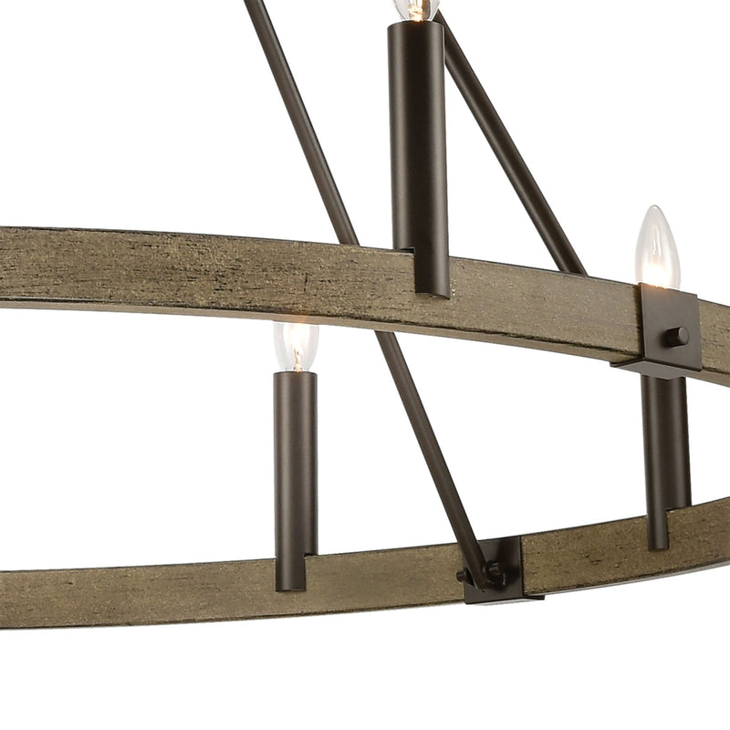 Transitions Modern Chandelier Light, Bronze - BlueJay Avenue