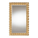 Vadim Seashell Antique Gold Wood Wall Mirror - BlueJay Avenue