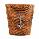Vagabond House Anchor Handwoven Rattan Ice Bucket for Wine & Champagne - BlueJay Avenue