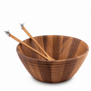 Vagabond House Bee Acacia Wood Salad Bowl & Serving Set - BlueJay Avenue