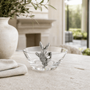 Vagabond House Bunny Glass Dip Bowl with Pewter Bunny Accent - BlueJay Avenue