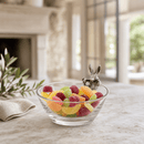 Vagabond House Bunny Glass Dip Bowl with Pewter Bunny Accent - BlueJay Avenue