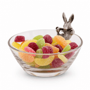 Vagabond House Bunny Glass Dip Bowl with Pewter Bunny Accent - BlueJay Avenue