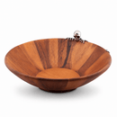 Vagabond House Halloween Skeleton Acacia Wood Salad Serving Bowl - BlueJay Avenue