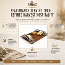 Vagabond House Harvest Pear Branch Acacia Wood Serving & Decorative Tray - BlueJay Avenue