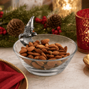 Vagabond House Holiday Gnome Glass Dip Bowl with Pewter Accent - BlueJay Avenue