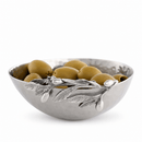 Vagabond House Olive Grove Stainless Steel Serving Bowl with Pewter Accent - BlueJay Avenue