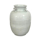 Vintage White Porcelain Four Loop Jar - BlueJay Avenue