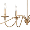 Wellsley 6 - Light Gold Farmhouse Chandelier - BlueJay Avenue
