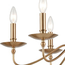 Wellsley 6 - Light Gold Farmhouse Chandelier - BlueJay Avenue