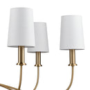 West Point 6 - Light Gold Farmhouse Chandelier - BlueJay Avenue