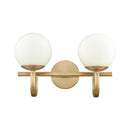 Caroline 2-Light Brushed Gold Bathroom Vanity Light - BlueJay Avenue