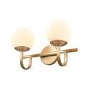 Caroline 2-Light Brushed Gold Bathroom Vanity Light - BlueJay Avenue