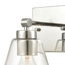 East Point Polished Chrome Clear Glass Wall Sconce - BlueJay Avenue