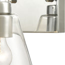 East Point Polished Chrome Clear Glass Wall Sconce - BlueJay Avenue
