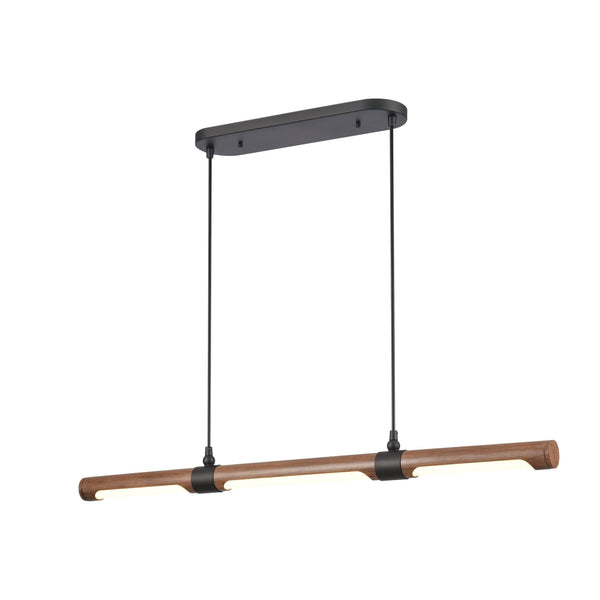 Wyatt LED Dimmable Black Linear Chandelier - BlueJay Avenue