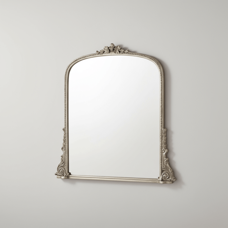Zentique Jules Mantle Arch Mirror, Antique Silver - BlueJay Avenue