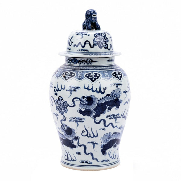 Foo Dog Temple Jar - BlueJay Avenue