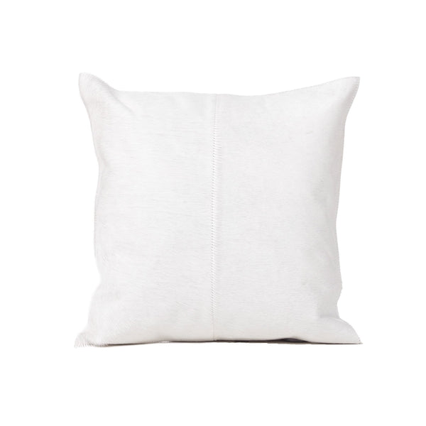 20" Solid Hide Pillow Cover with Insert, White - BlueJay Avenue