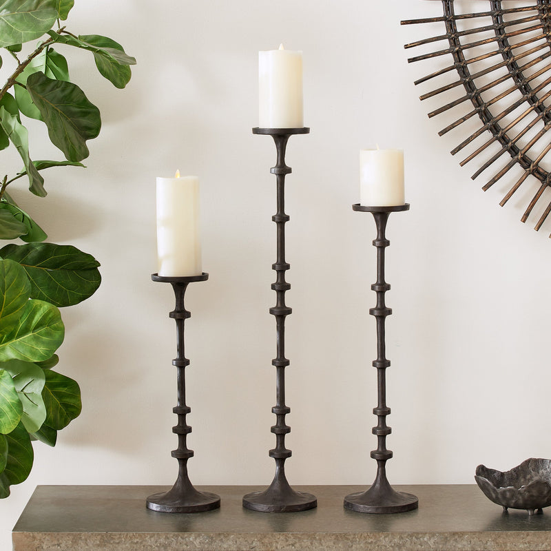Abacus Candle Stands, Set Of 3 - BlueJay Avenue