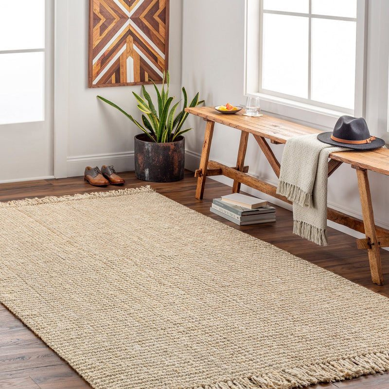 Alba Jute Hand Woven Natural Area Rug - BlueJay Avenue