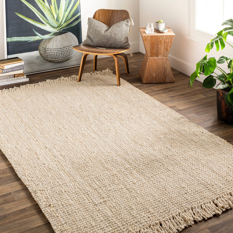 Alba Jute Hand Woven Natural Area Rug - BlueJay Avenue