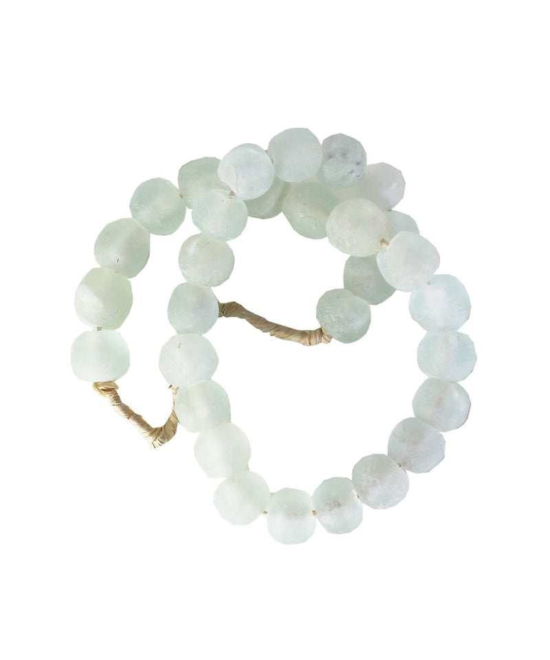 Alister Sea Glass Beads, Aqua White - BlueJay Avenue