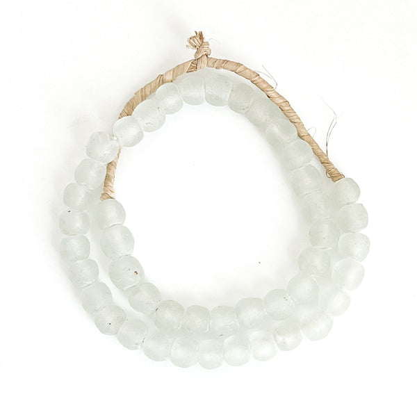 Alondra Sea Glass Beads, Aqua White - BlueJay Avenue