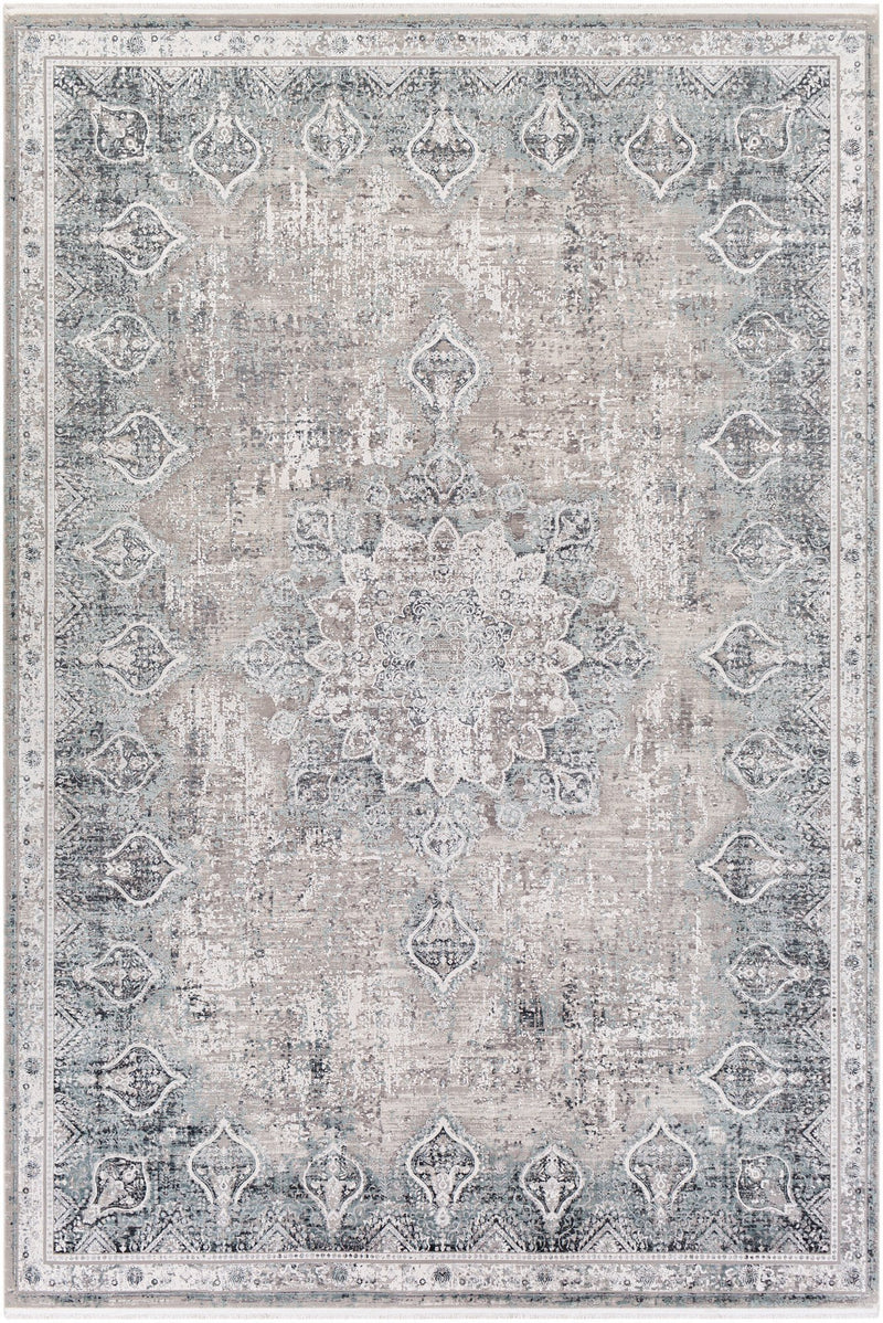 Andalus Traditional Grey Rug - BlueJay Avenue