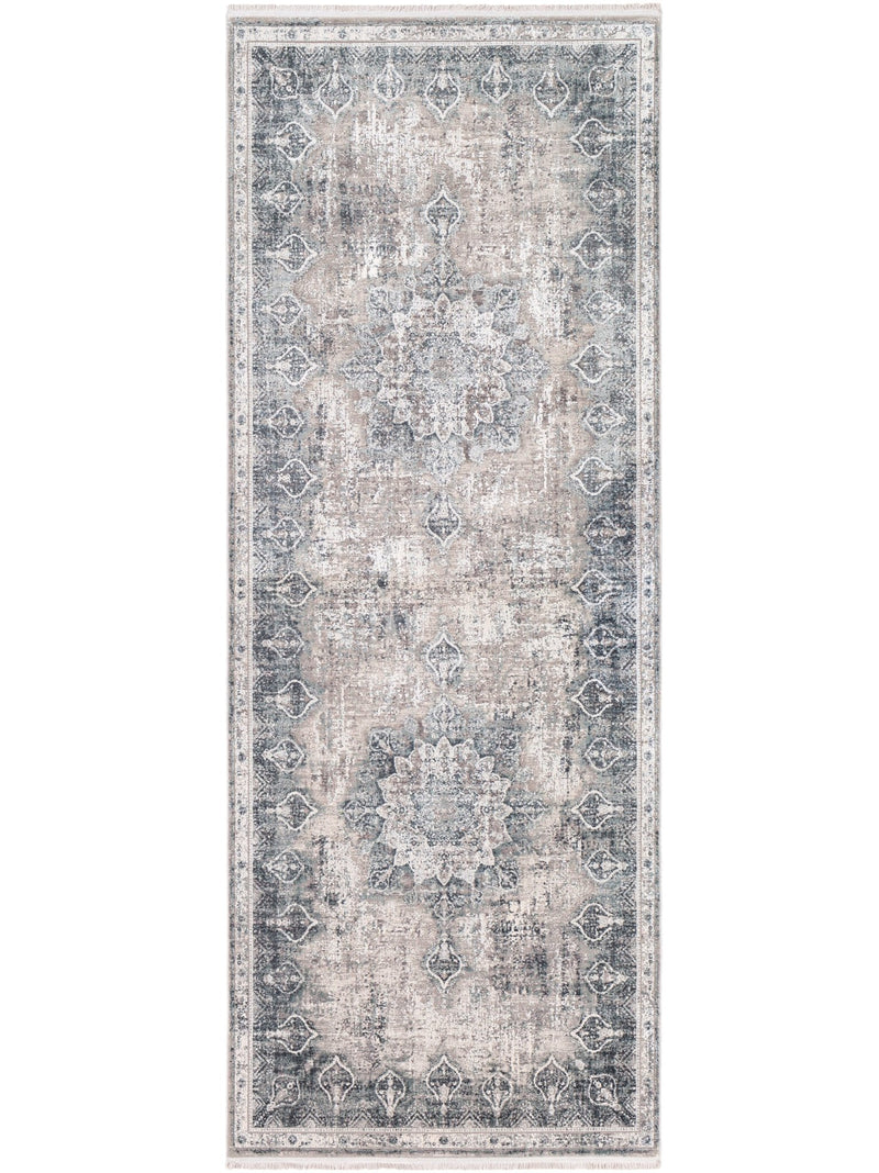 Andalus Traditional Grey Rug - BlueJay Avenue