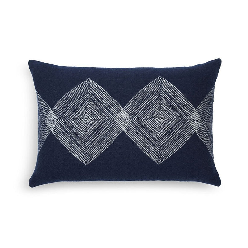 Andrea Linear Diamond Lumbar Pillow, Set of 2 - BlueJay Avenue