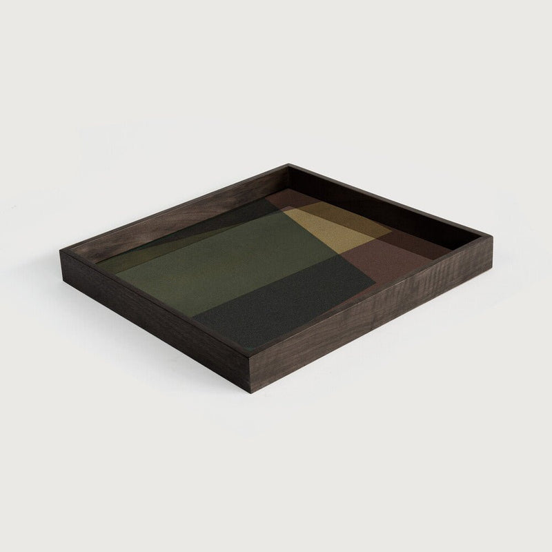 Angle Glass Tray Collection, Green - BlueJay Avenue