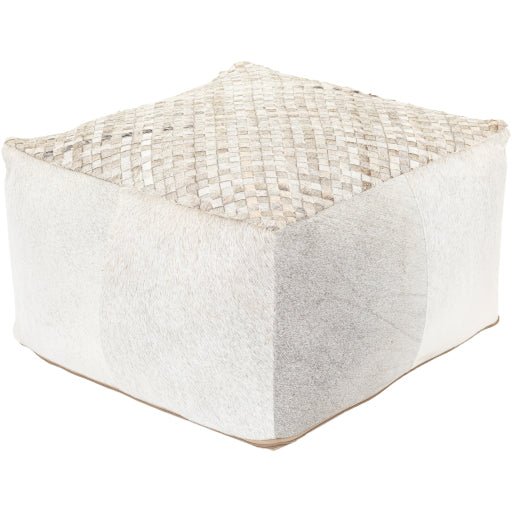 Arlington Leather Pouf - BlueJay Avenue