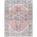 Artha Traditional Rose And Blue Area Rug - BlueJay Avenue