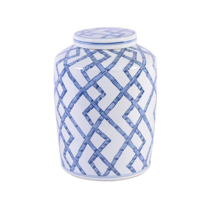 Bamboo Joints Round Tea Jar - BlueJay Avenue