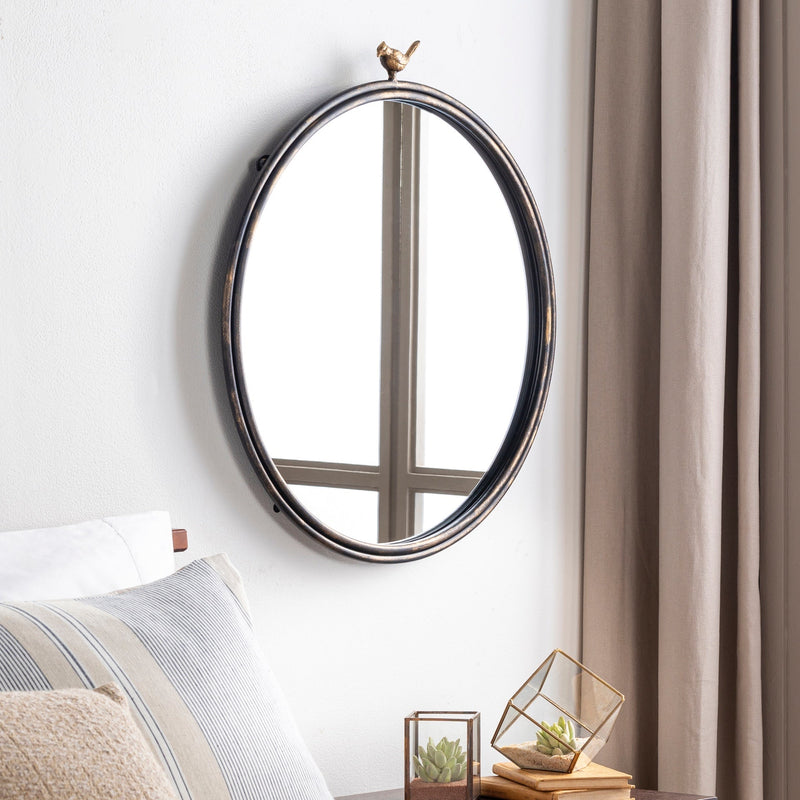 Birdsong Round Mirror - BlueJay Avenue