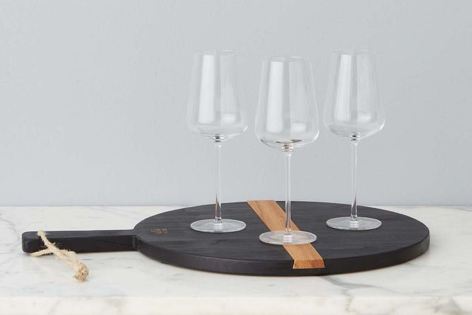 Black Round Mod Charcuterie Board - BlueJay Avenue