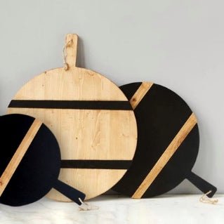 Black Round Mod Charcuterie Board - BlueJay Avenue