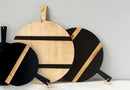 Black Round Mod Charcuterie Board - BlueJay Avenue