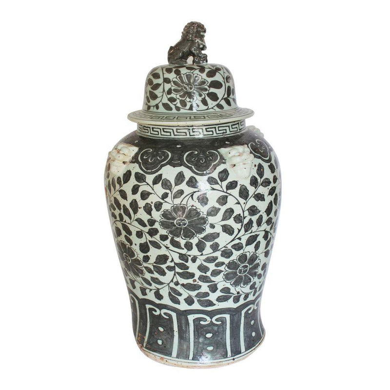 Black Jar With Lid, Charcoal Black Pottery Handmade Ceramic Round Lidded  Jar 