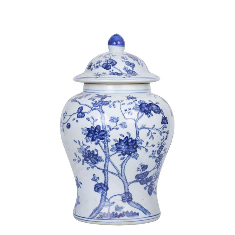 Blossom Tree Porcelain Temple Jar - BlueJay Avenue