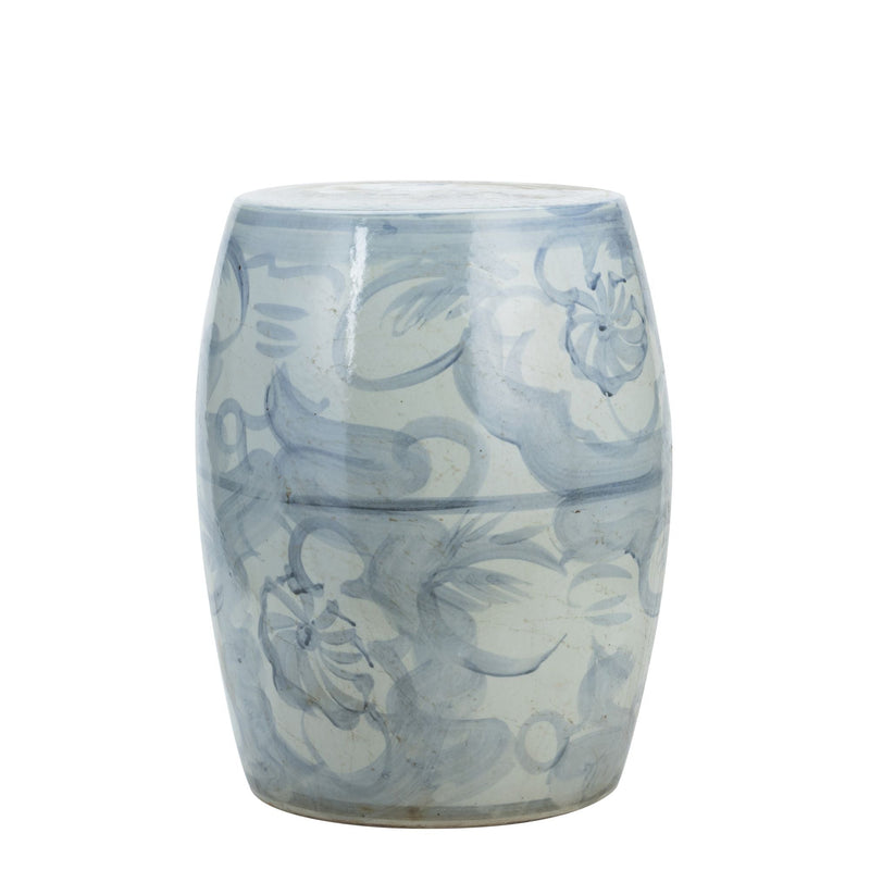 Blue & White Garden Stool Twist Flower - BlueJay Avenue