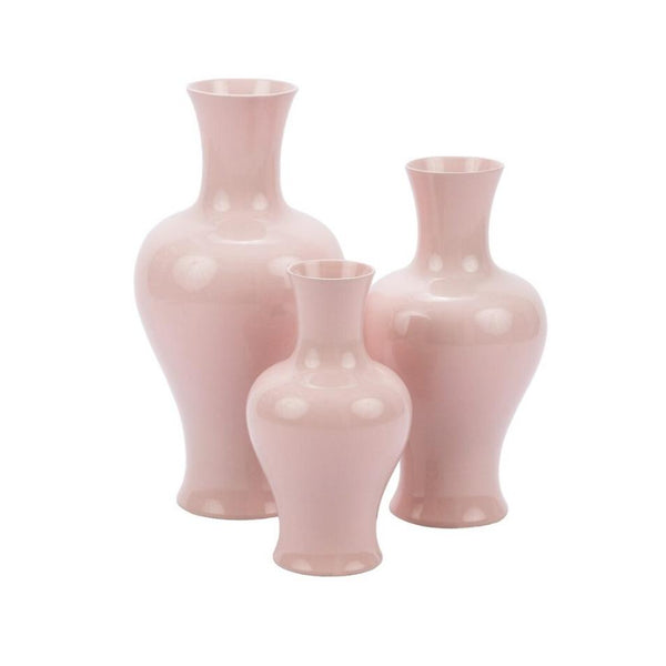 Blush Pink Fishtail Porcelain Vase - BlueJay Avenue