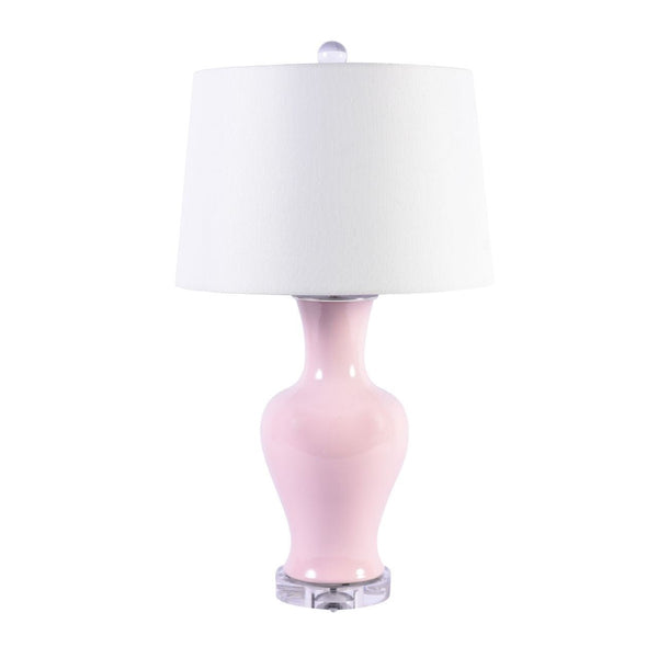 Blush Pink Fishtail Vase Lamp - BlueJay Avenue
