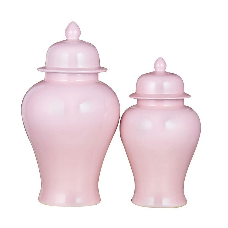 Blush Pink Porcelain Temple Jar - BlueJay Avenue
