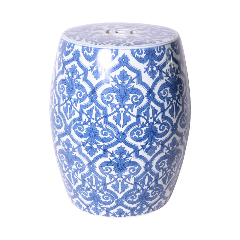 B&W Paris Floral Garden Stool - BlueJay Avenue