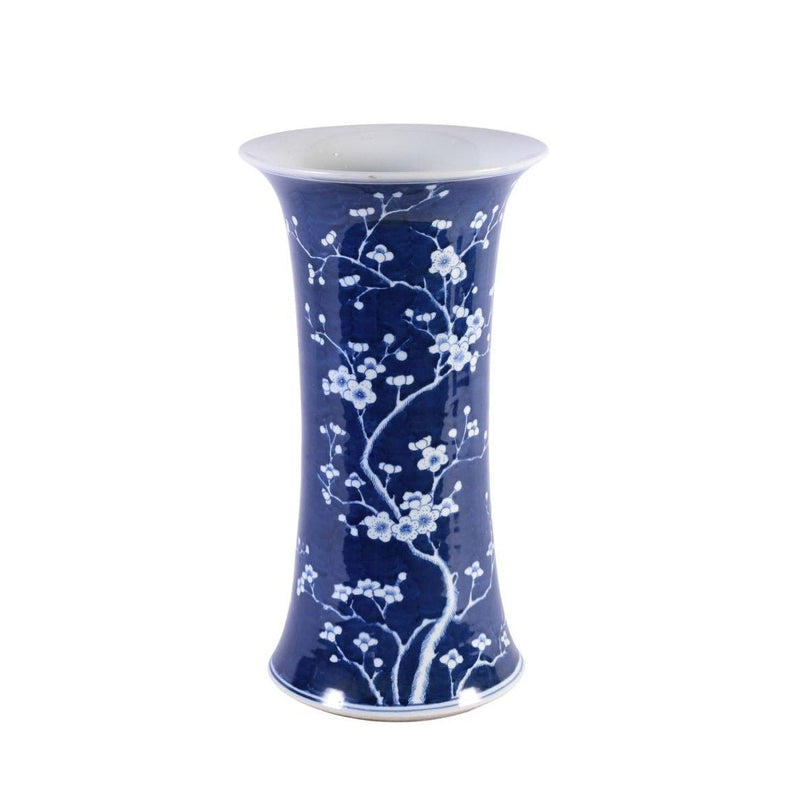 B&W Plum Blossom Umbrella Stand Vase - BlueJay Avenue